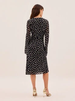 Carrie Black Polka Dot Dress 12 Carrie Black Polka Dot Dress -Kitri Studio CARRIE BLACK POLKA DOT ECOM 05