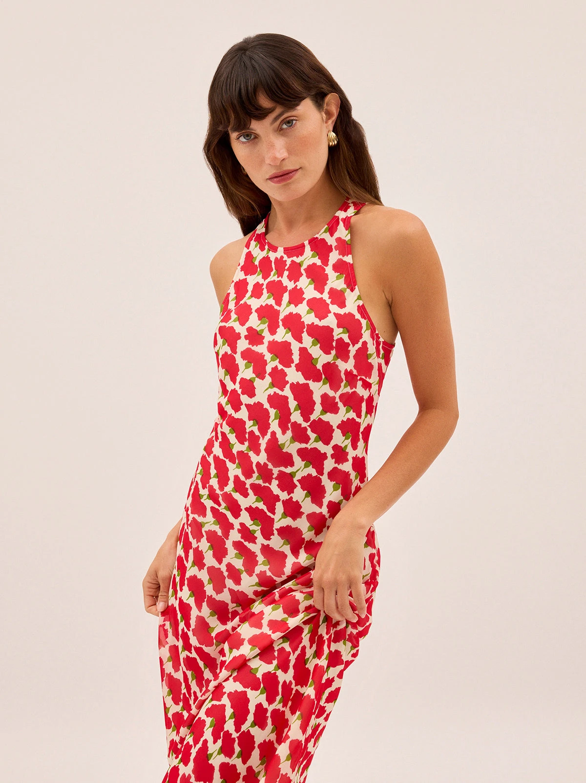 Clarisse Carnation Print Dress 4 Clarisse Carnation Print Dress - Image 4