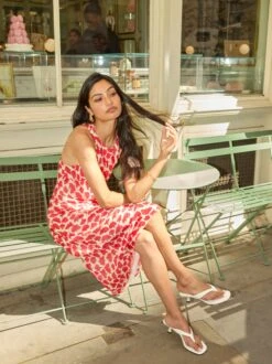 Clarisse Carnation Print Dress