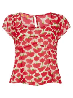 Clementina Carnation Print Top 17 Clementina Carnation Print Top -Kitri Studio CLEMENTINA CARNATION MANNEQUIN
