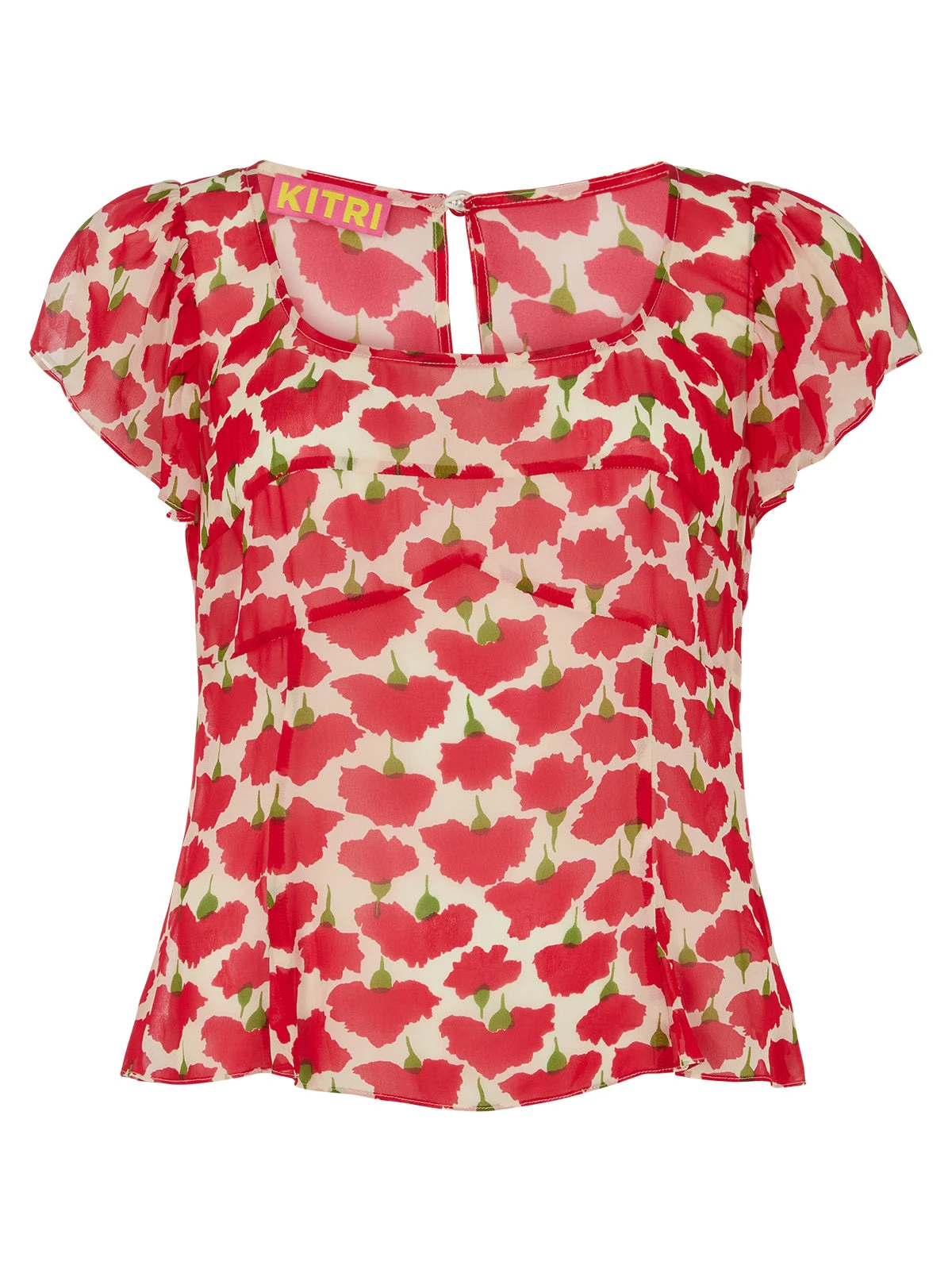 Clementina Carnation Print Top 9 Clementina Carnation Print Top - Image 9