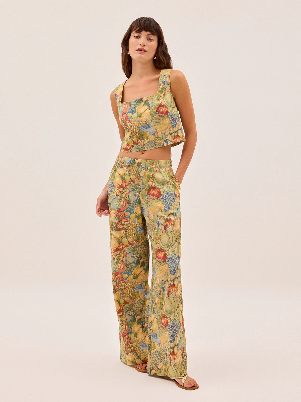 Cosima Fruit Print Trousers 3 Cosima Fruit Print Trousers - Image 3