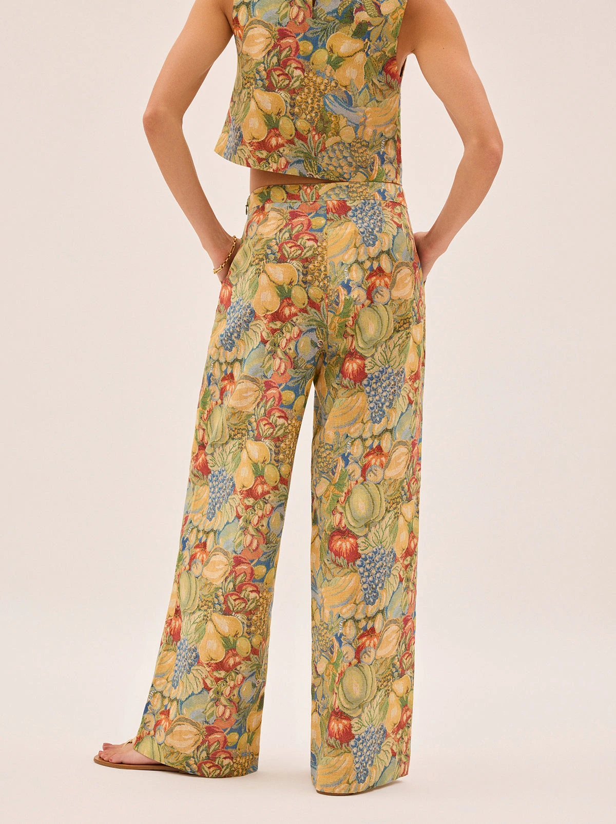 Cosima Fruit Print Trousers 4 Cosima Fruit Print Trousers - Image 4