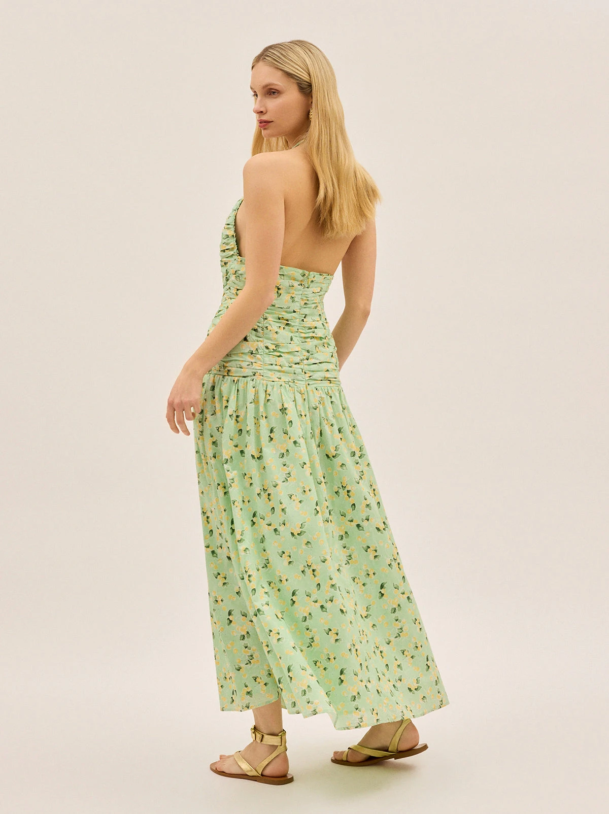 Cynthia Green Cherry Print Halterneck Dress 6 Cynthia Green Cherry Print Halterneck Dress - Image 6