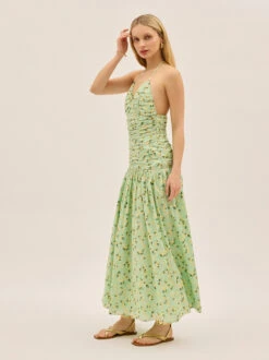 Cynthia Green Cherry Print Halterneck Dress 10 Cynthia Green Cherry Print Halterneck Dress -Kitri Studio CYNTHIA GREEN CHERRY ECOM V2 004