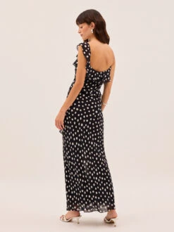 Delphina Black Polka Dot Dress 7 Delphina Black Polka Dot Dress -Kitri Studio DELPHINA BLACK POLKA ECOM 03