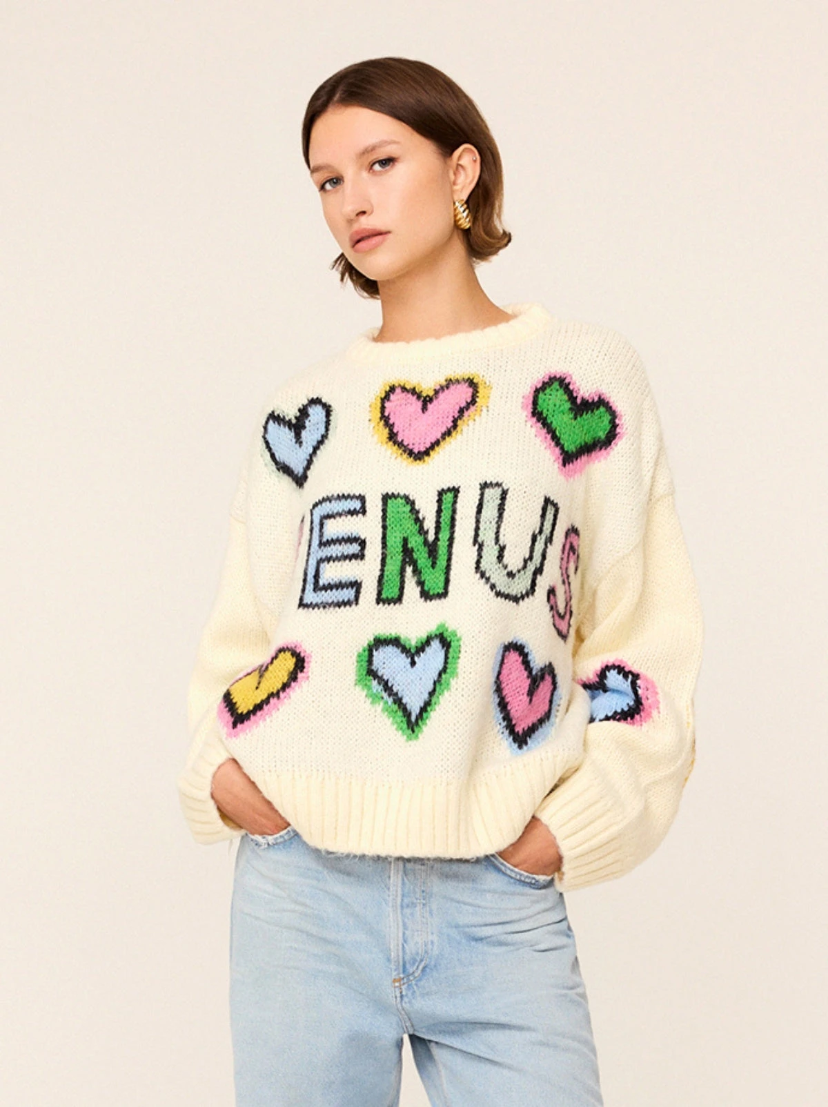 Darina Venus Intarsia Knit Sweater 3 Darina Venus Intarsia Knit Sweater - Image 3