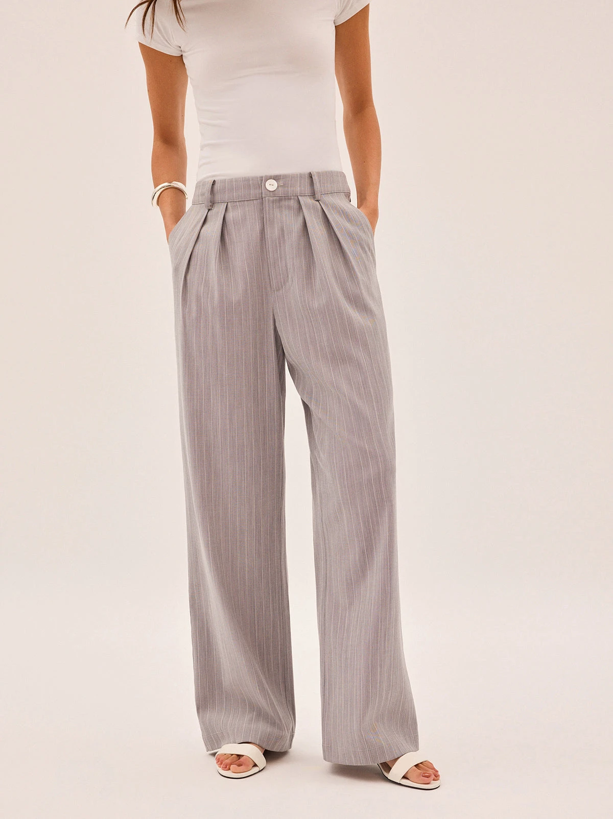 Edith Grey Pinstripe Trousers 4 Edith Grey Pinstripe Trousers - Image 4