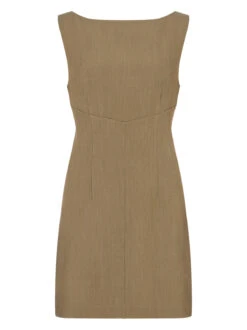 Elodie Tailored Mini Dress 15 Elodie Tailored Mini Dress -Kitri Studio ELODIE TAUPE MANNEQUIN