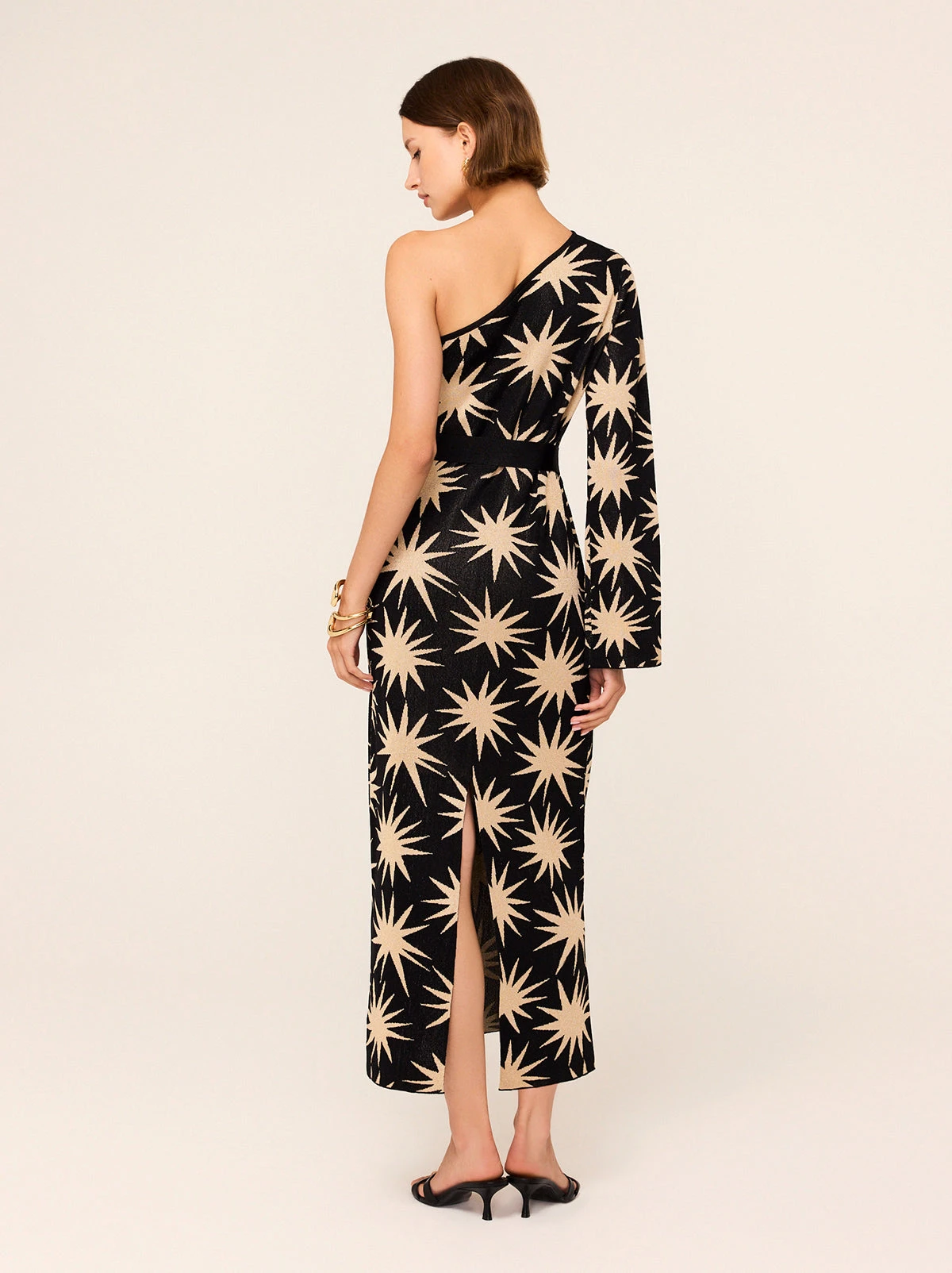 Esme Star Lurex One Shoulder Knit Dress 4 Esme Star Lurex One Shoulder Knit Dress - Image 4