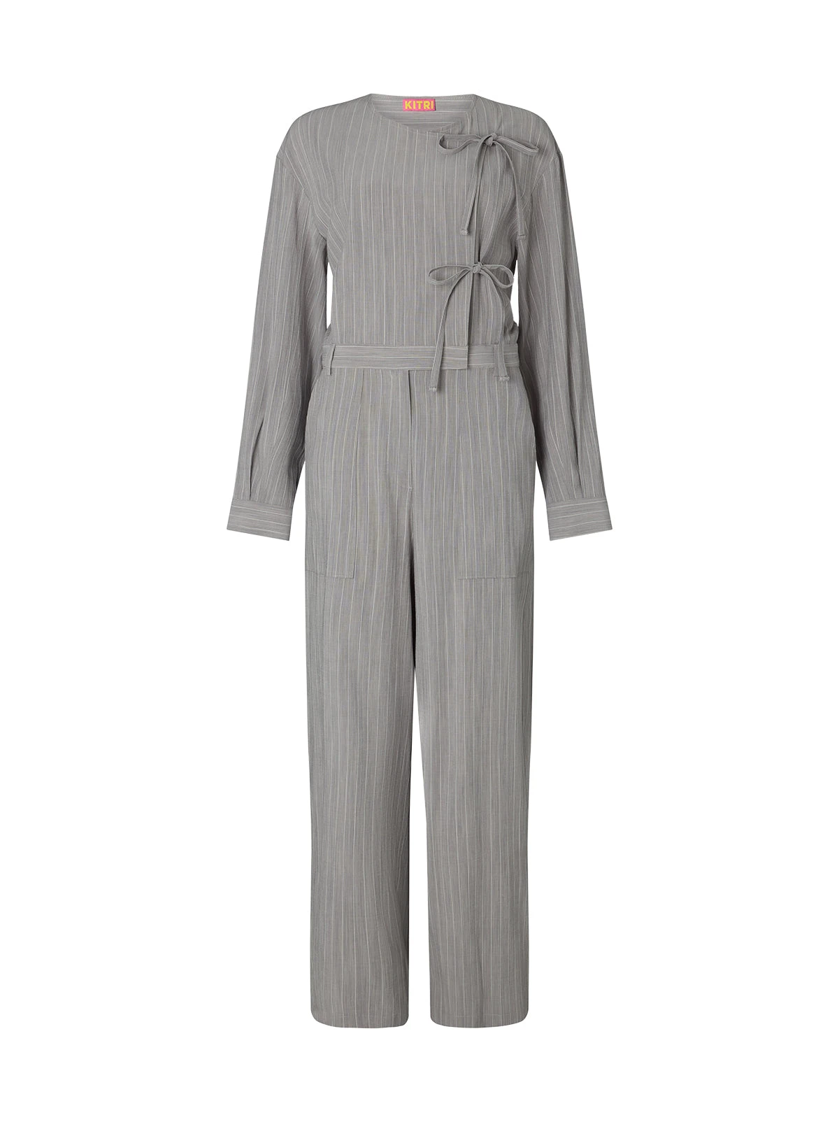 Esther Grey Pinstripe Jumpsuit 6 Esther Grey Pinstripe Jumpsuit - Image 6