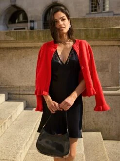 Florence Embroidered Black Satin Mini Dress 12 Florence Embroidered Black Satin Mini Dress -Kitri Studio FLORENCE BLACK LOOKBOOK 1