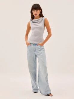 Genevive Silver Knit Top 8 Genevive Silver Knit Top -Kitri Studio GENEVIVE SILVER ECOM 01