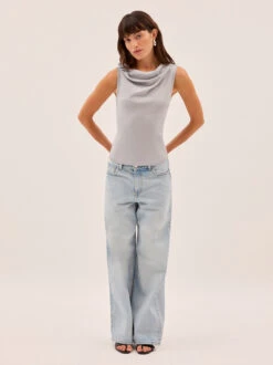 Genevive Silver Knit Top 9 Genevive Silver Knit Top -Kitri Studio GENEVIVE SILVER ECOM 03