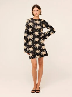 Greta Star Lurex Mini Knit Dress 7 Greta Star Lurex Mini Knit Dress -Kitri Studio GRETABLACKSTARLUREX 026