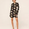 Greta Star Lurex Mini Knit Dress