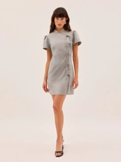 Harlow Grey Mini Dress 12 Harlow Grey Mini Dress -Kitri Studio HARLOW GREY ECOM 02