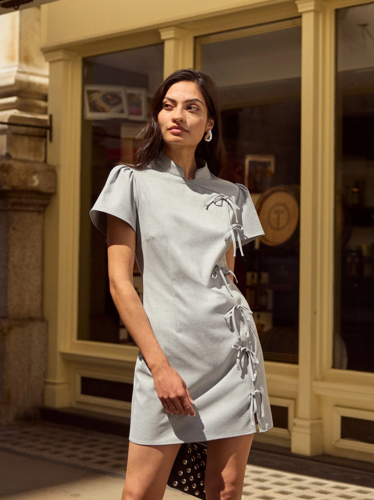 Harlow Grey Mini Dress 2 Harlow Grey Mini Dress - Image 2