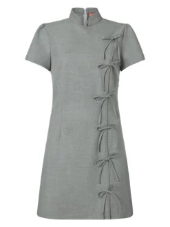 Harlow Grey Mini Dress 15 Harlow Grey Mini Dress -Kitri Studio HARLOW GREY MANNEQUIN