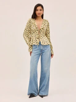 Ione Butter Polka Dot Satin Top 8 Ione Butter Polka Dot Satin Top -Kitri Studio IONE BUTTER ECOM 01