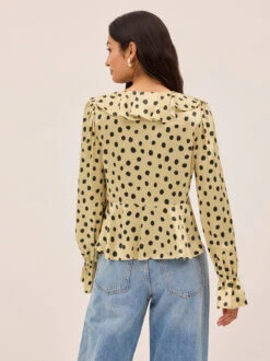 Ione Butter Polka Dot Satin Top 7 Ione Butter Polka Dot Satin Top -Kitri Studio IONE BUTTER ECOM 04