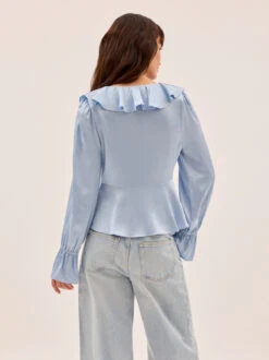 Ione Powder Blue Satin Top 14 Ione Powder Blue Satin Top -Kitri Studio IONE POWDER BLUE ECOM 04