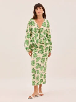 Irene Green Vine Leaf Top 10 Irene Green Vine Leaf Top -Kitri Studio IRENELEAFTOP 03