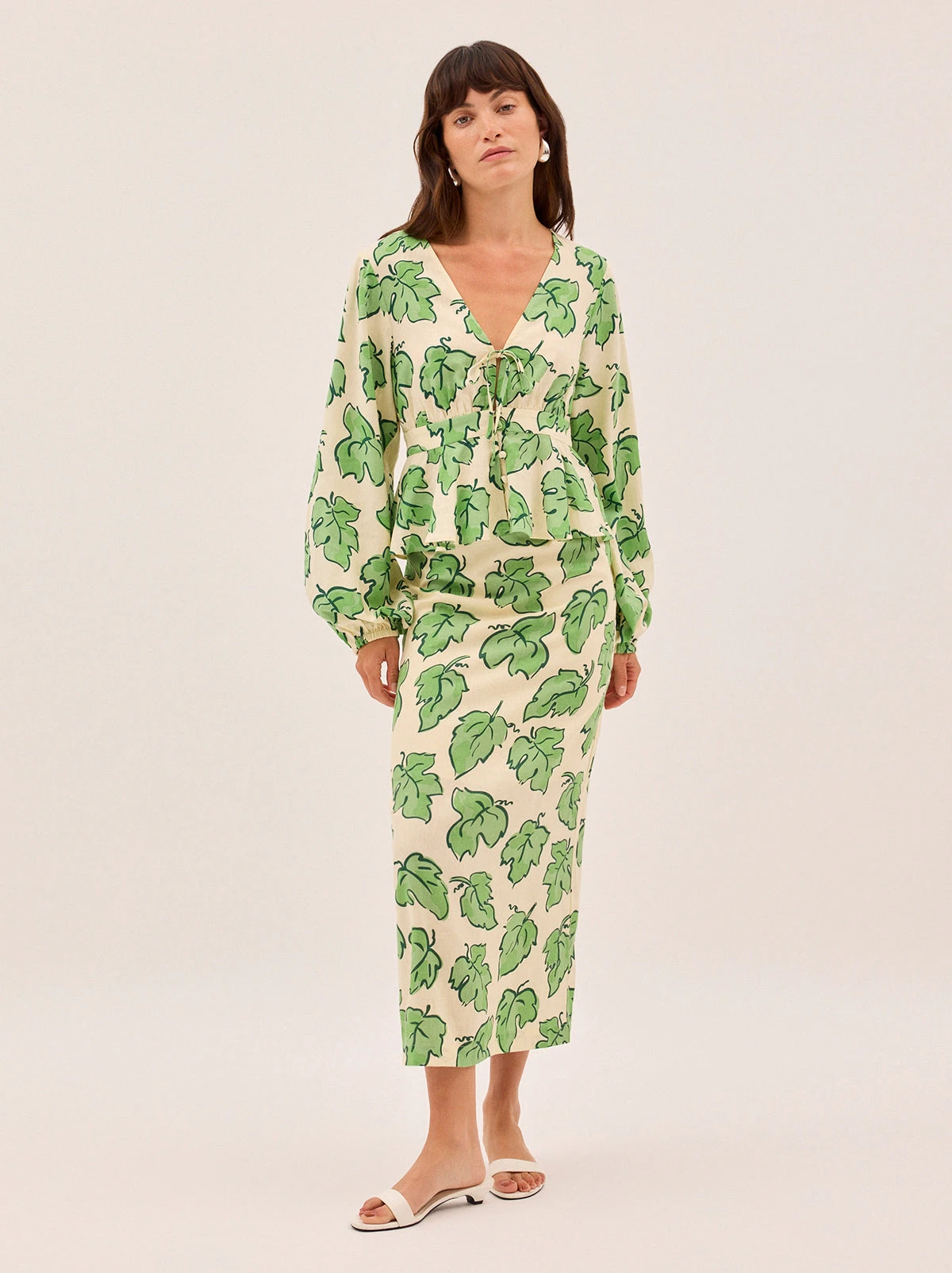 Laurel Green Vine Leaf Skirt 4 Laurel Green Vine Leaf Skirt - Image 4