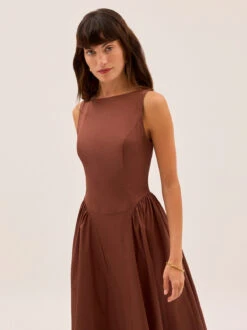 Josephine Sienna Cotton Dress 10 Josephine Sienna Cotton Dress -Kitri Studio JOSEPHINE SIENNA ECOM 03