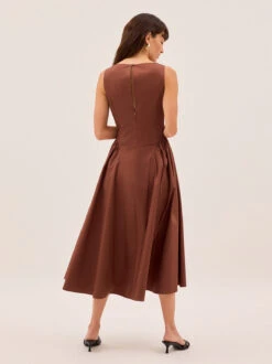 Josephine Sienna Cotton Dress 13 Josephine Sienna Cotton Dress -Kitri Studio JOSEPHINE SIENNA ECOM 04