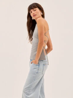 Josie Grey Tie Back Top -Kitri Studio JOSIE GREY ECOM 02