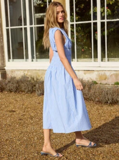 Julia Blue Striped Cotton Dress 9 Julia Blue Striped Cotton Dress -Kitri Studio JULIA BLUE STRIPE fea4b823 dea4 4f29 8175 cbae528ed122