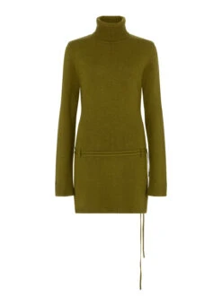 Juno Olive Wool-Blend Roll Neck Mini Dress 19 Juno Olive Wool-Blend Roll Neck Mini Dress -Kitri Studio JUNO OLIVE MANNEQUIN