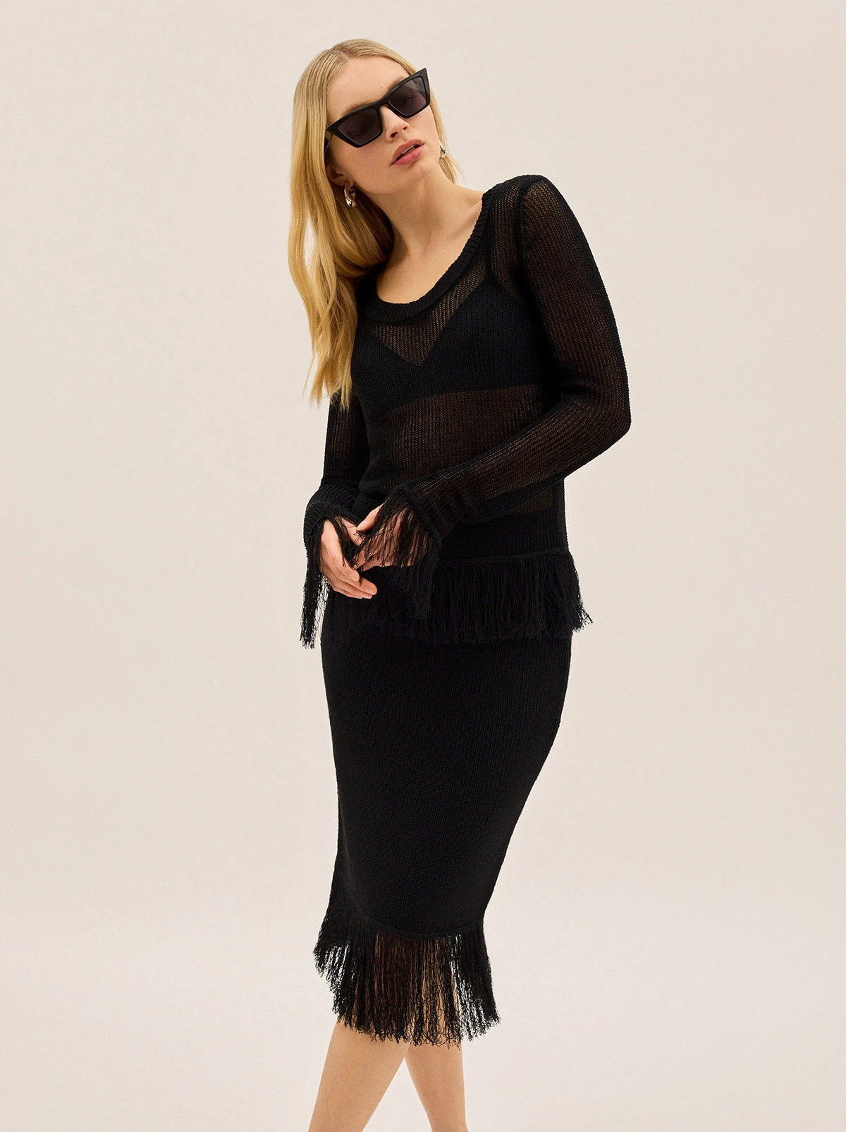 Katrina Black Knit Top 2 Katrina Black Knit Top - Image 2