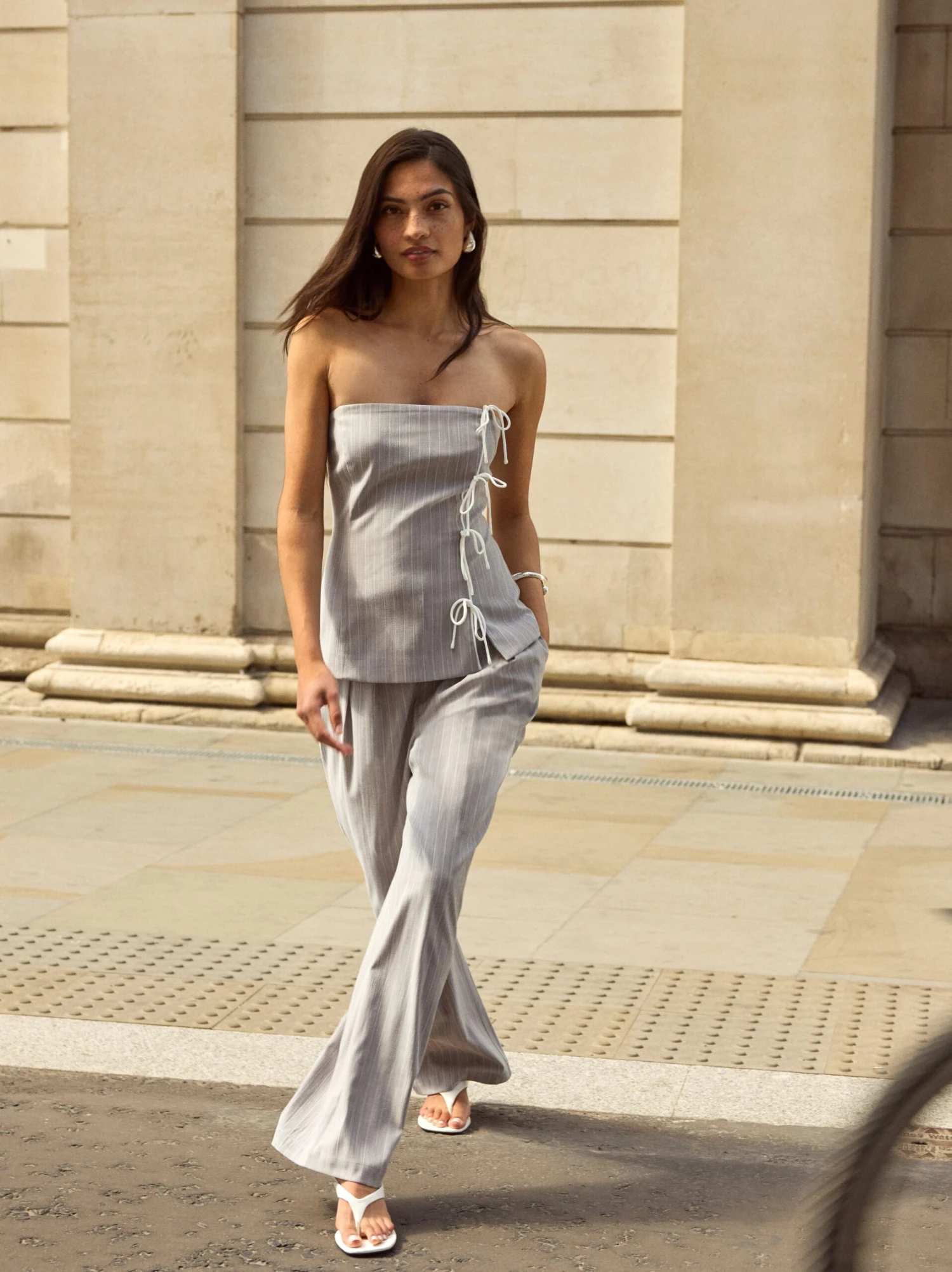 Katherine Grey Pinstripe Strapless Top 3 Katherine Grey Pinstripe Strapless Top - Image 3