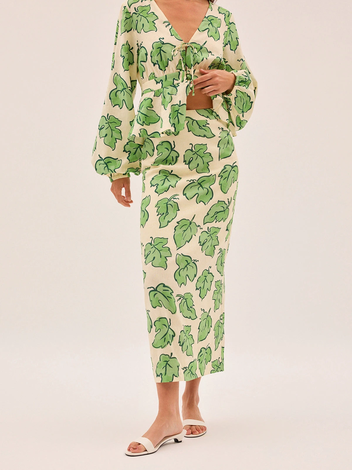 Laurel Green Vine Leaf Skirt 1 Laurel Green Vine Leaf Skirt