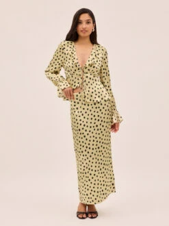 Laurel Butter Polka Dot Satin Skirt 7 Laurel Butter Polka Dot Satin Skirt -Kitri Studio LAUREL BUTTER ECOM 04