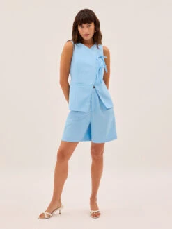 Tamsin Blue Tailored Shorts