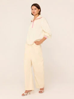 Lorna Ivory Alpaca Blend Zip Collar Sweater 12 Lorna Ivory Alpaca Blend Zip Collar Sweater -Kitri Studio LORNAIVORY 026V2