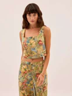 Maeve Fruit Print Top
