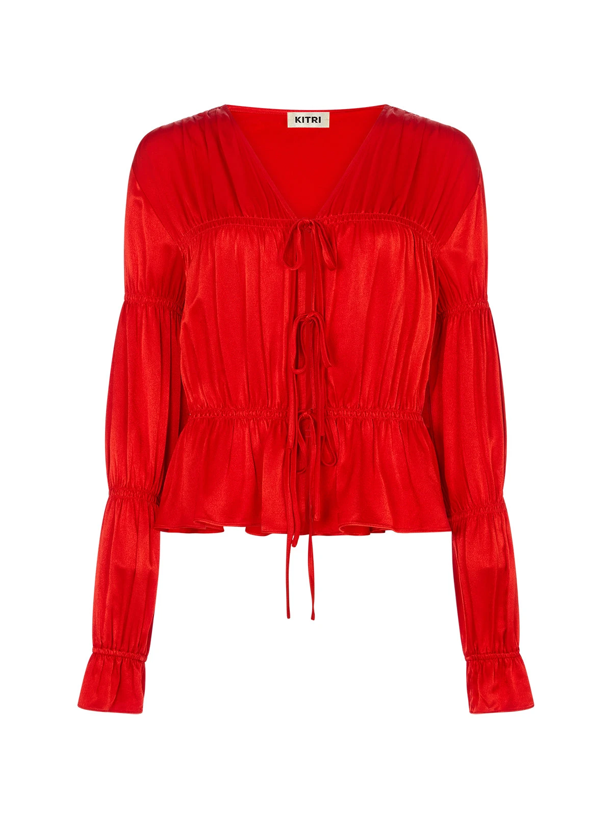 Maia Red Satin Top 5 Maia Red Satin Top - Image 5