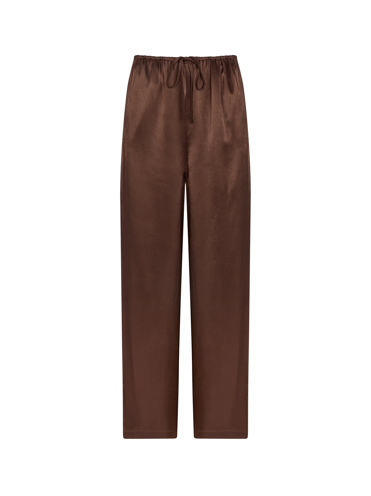 Margaret Chocolate Satin Trousers 6 Margaret Chocolate Satin Trousers - Image 6
