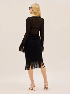Marielle Black Knit Skirt -Kitri Studio MARIELLE BLACK KNIT ECOM V2 003