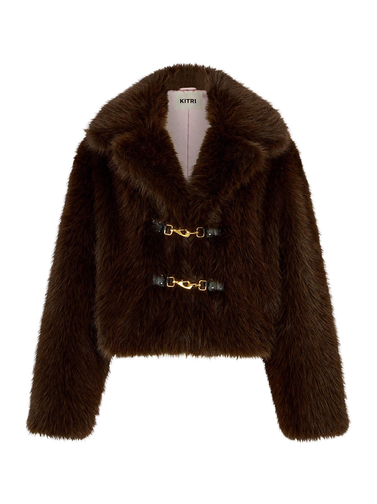 Noor Dark Chocolate Faux Fur Jacket 4 Noor Dark Chocolate Faux Fur Jacket - Image 4