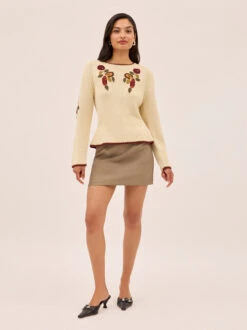 Renata Ivory Hand-Embroidered Jumper 8 Renata Ivory Hand-Embroidered Jumper -Kitri Studio RENATA ECOM 02