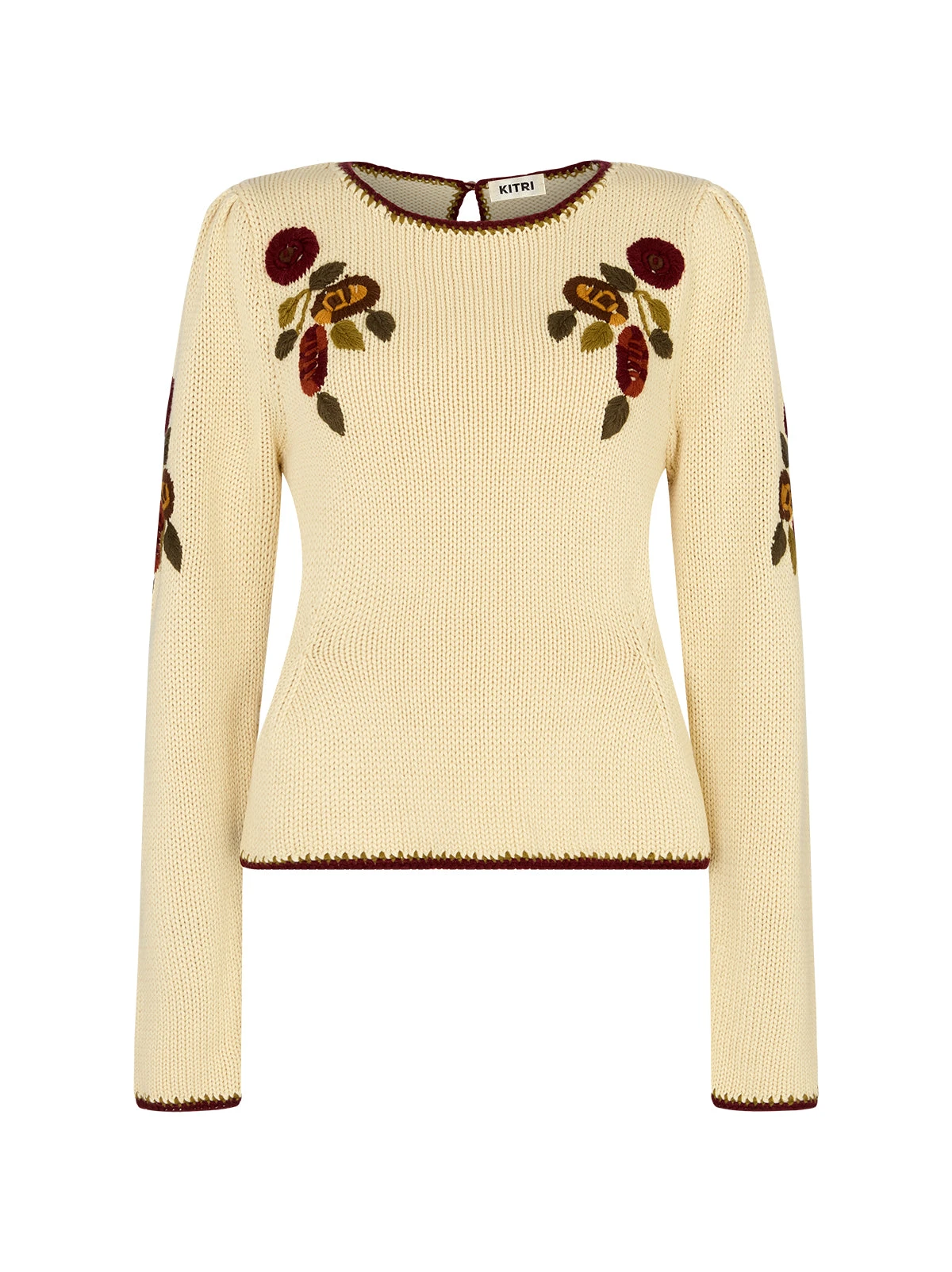 Renata Ivory Hand-Embroidered Jumper 5 Renata Ivory Hand-Embroidered Jumper - Image 5