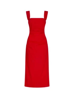 Rita Red Cotton Dress 15 Rita Red Cotton Dress -Kitri Studio RITA RED
