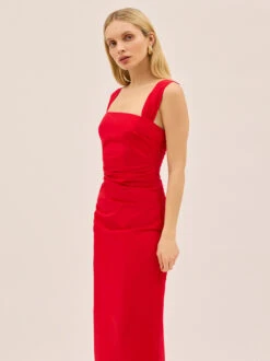 Rita Red Cotton Dress 13 Rita Red Cotton Dress -Kitri Studio RITA RED ECOM V2 002