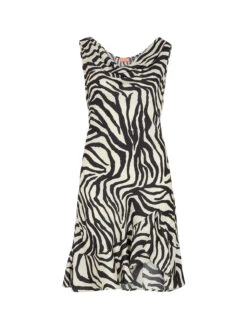 Roberta Zebra Print Satin Mini Dress 11 Roberta Zebra Print Satin Mini Dress -Kitri Studio ROBERTAZEBRA