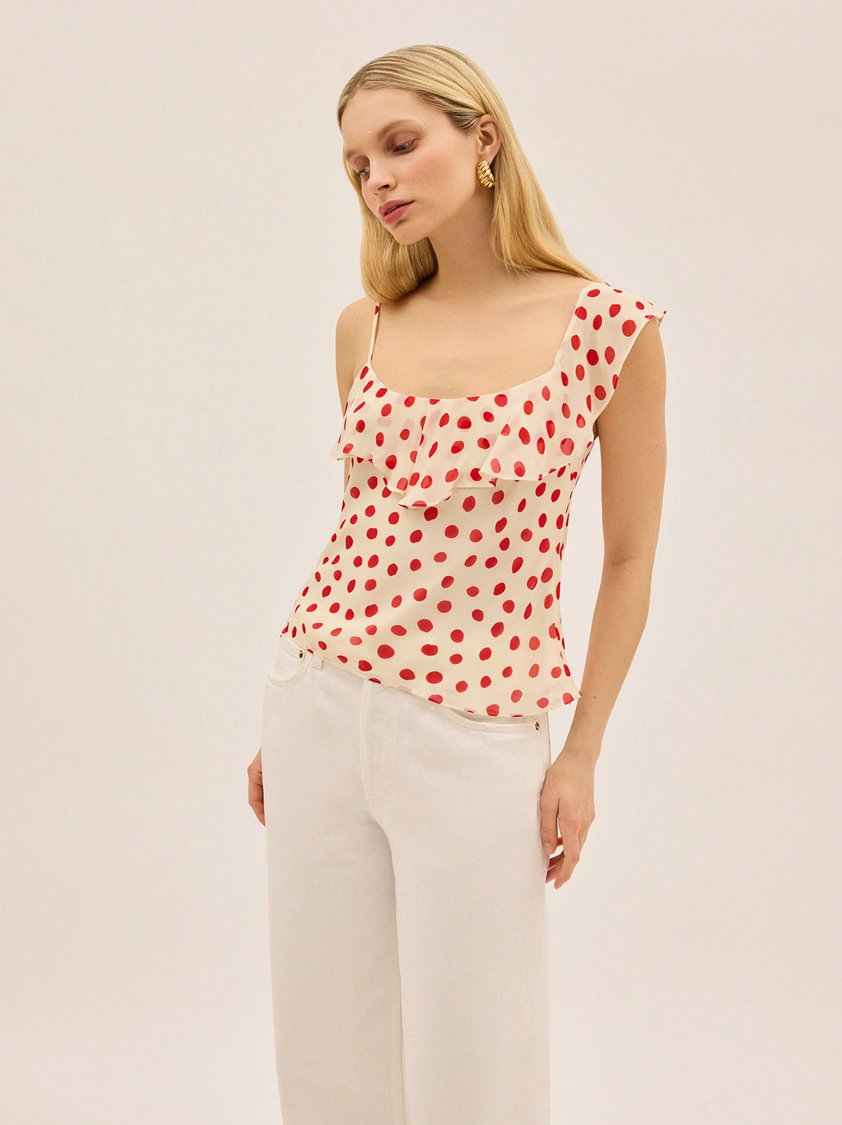 Rosaline Red Polka Dot Top 3 Rosaline Red Polka Dot Top - Image 3